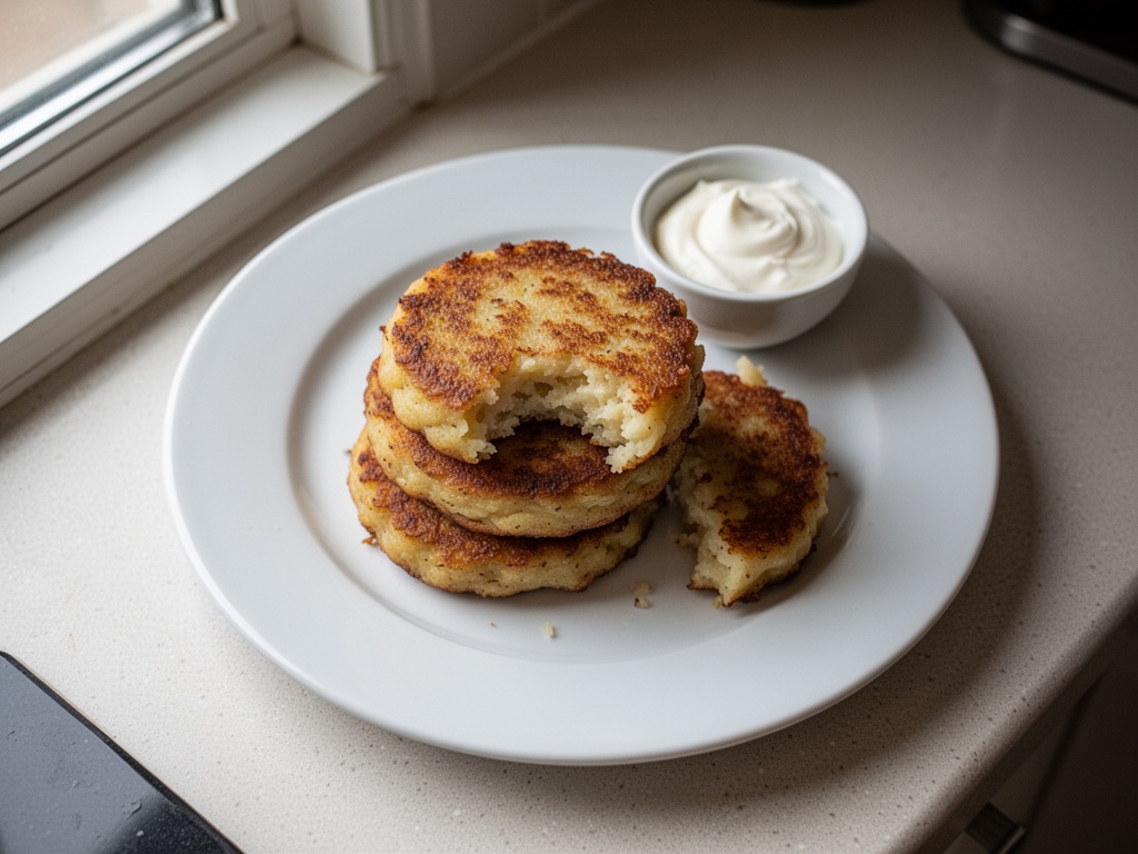 Crispy Potato Cakes from the Air Fryer