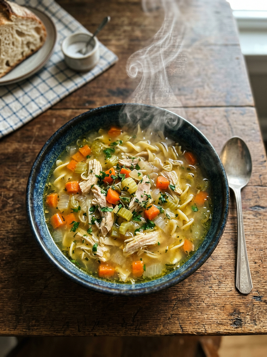 Gut-Friendly Slow Cooker Chicken and Vegetable Soup