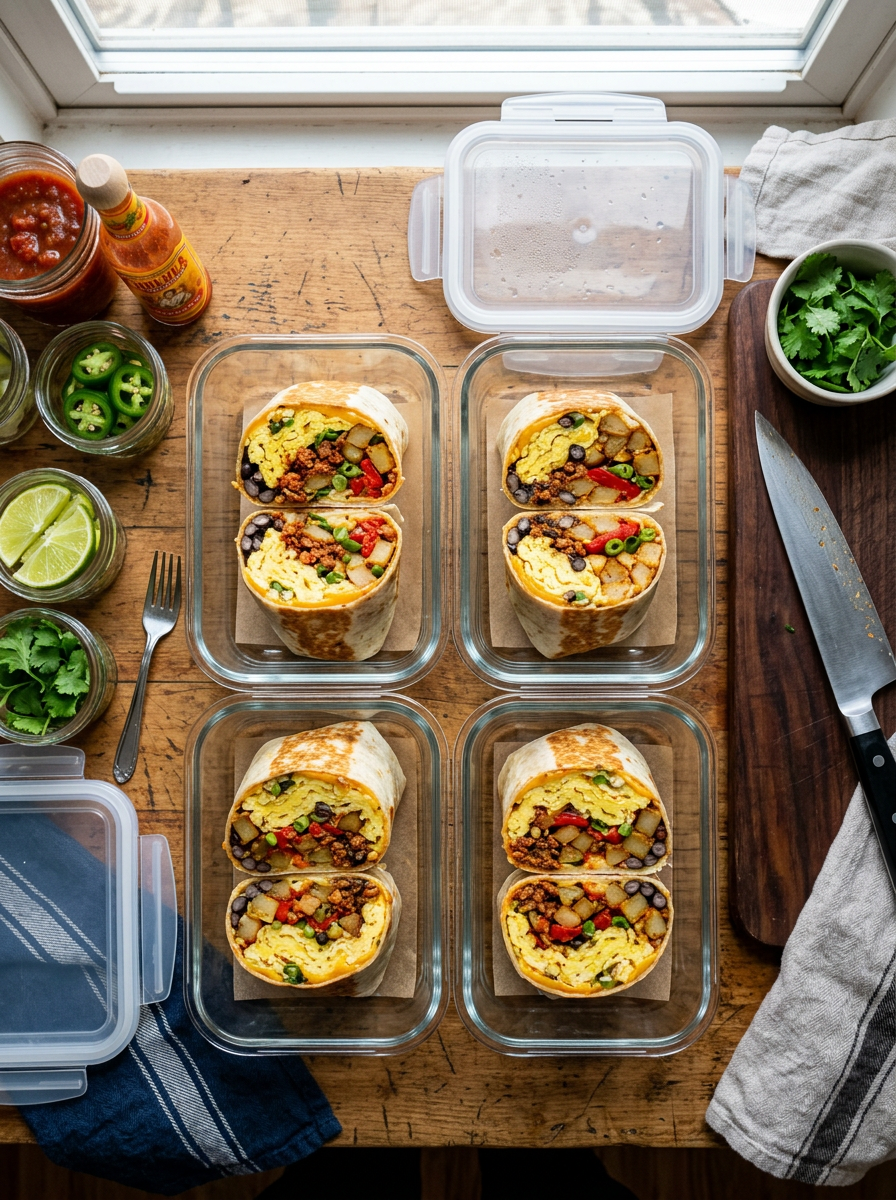Breakfast Burrito Meal Prep That Covers Your Whole Week